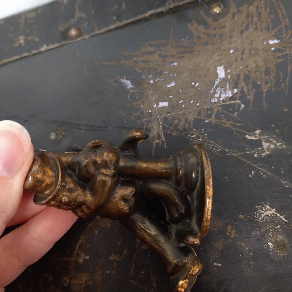 Vintage drunk person on lamp post metal bottle opener barware - Picture 6 of 6